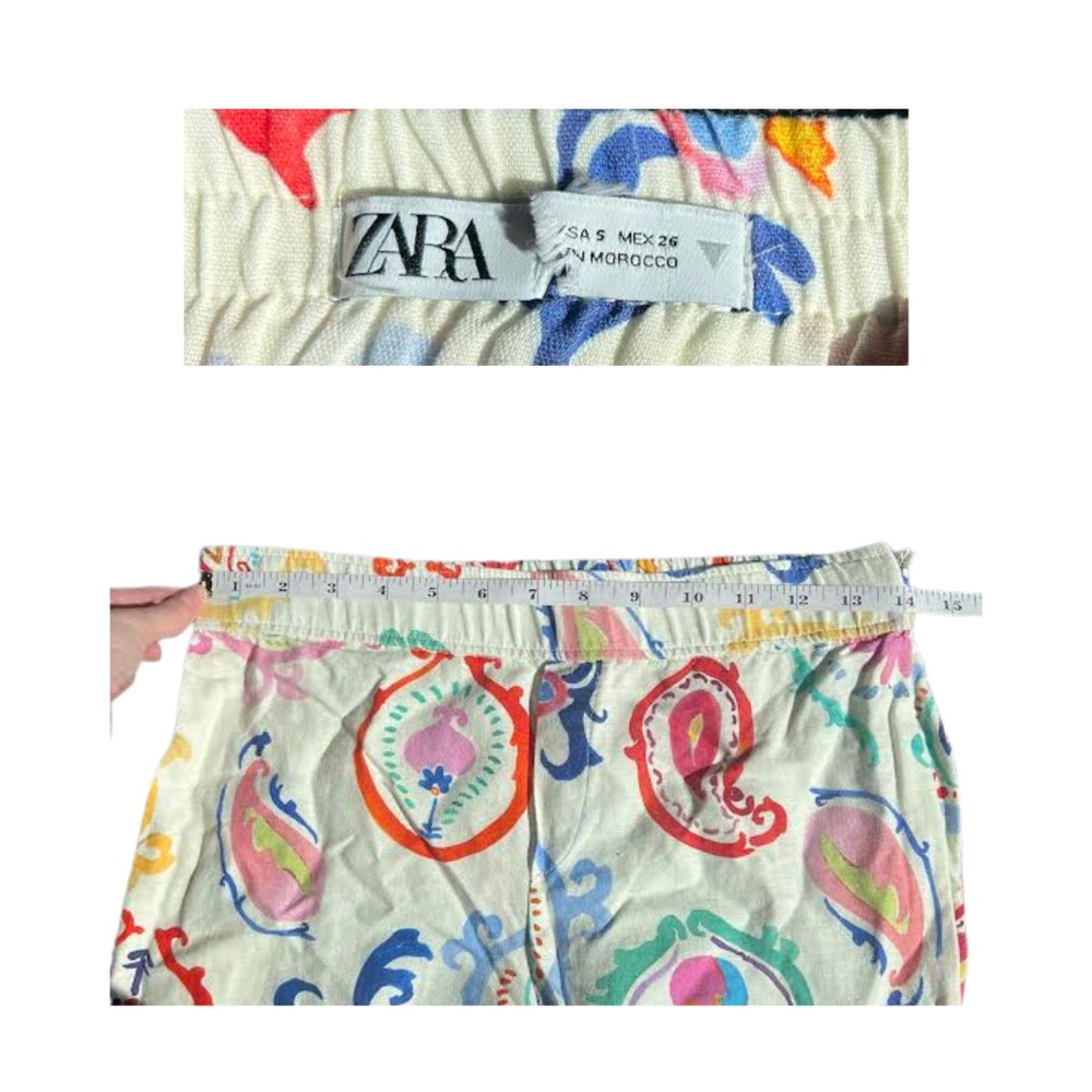Zara Colourful Paisley Pants - Picture 2 of 2